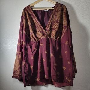 Moments Tunic Blouse Boho Print